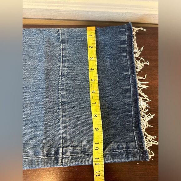 Women’s Frame mosaic high waist raw hem wide leg le palazzo jeans💥 size 25, NWT - Picture 13 of 14